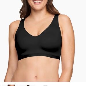 Warners Cloud 9 Super Soft Invisible Look Wireless Lightly Lined Bra 1041C Black